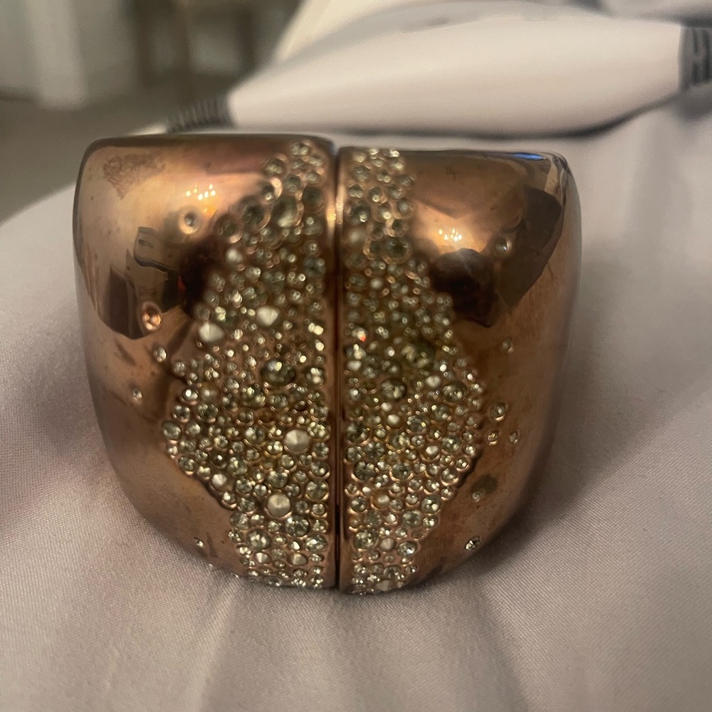 Alexis Bittar Rose Gold Crystal Bracelet